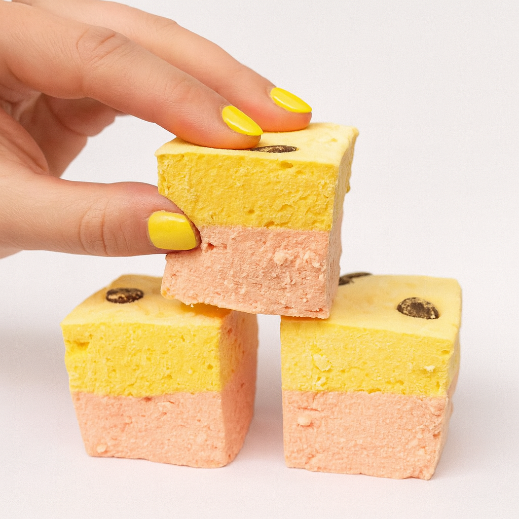 Marshmallow Himbeere-Zitrone-Dunkelschokolade